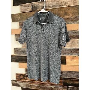 Indigo Star NWT Heather Black Short Sleeve Polo Shirt Men's Size S